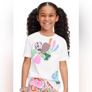 NWT DVF for Target Kids' Short Sleeve Graphic Mixed Flower T-Shirt - Size: L